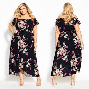 City Chic Lady Floral Maxi Dress 20